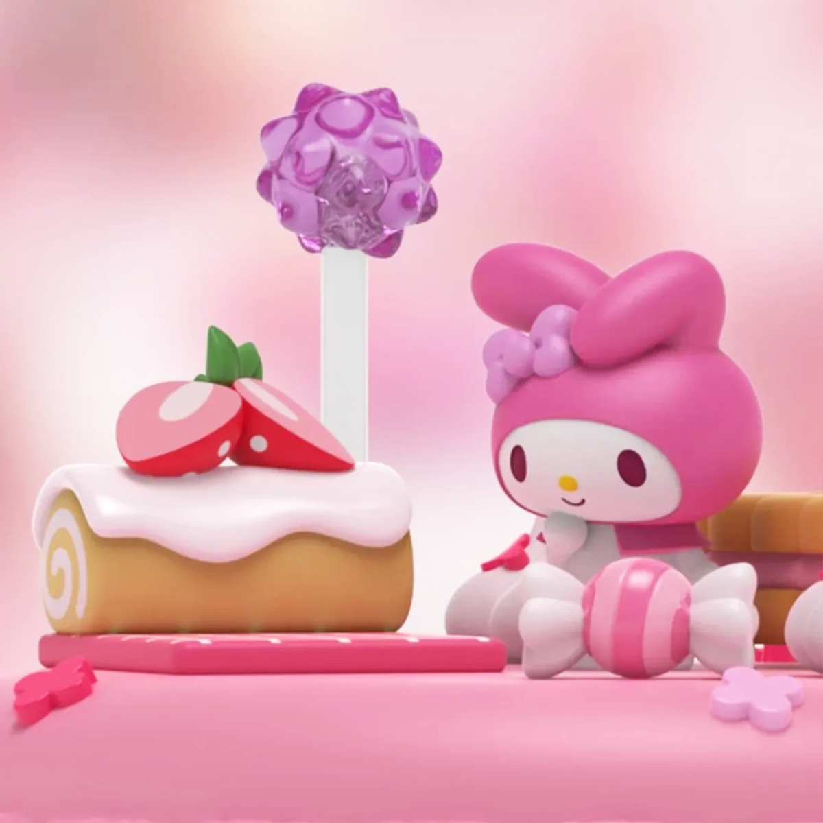 Ігровий набір дизайнерська фігурка Mighty Jaxx Kandyland Sanrio Май Мелоді — превʼю 5