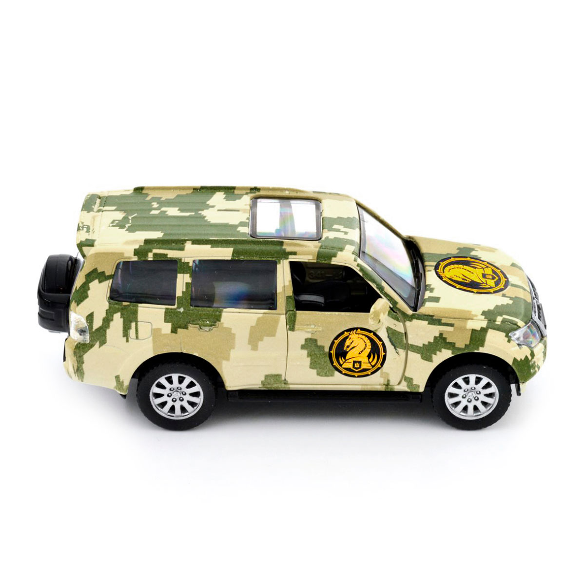 Автомодель Mitsubishi Pajero 4WD Turbo 47 ОМБр Шеврони Героїв 1:43 — превʼю 13