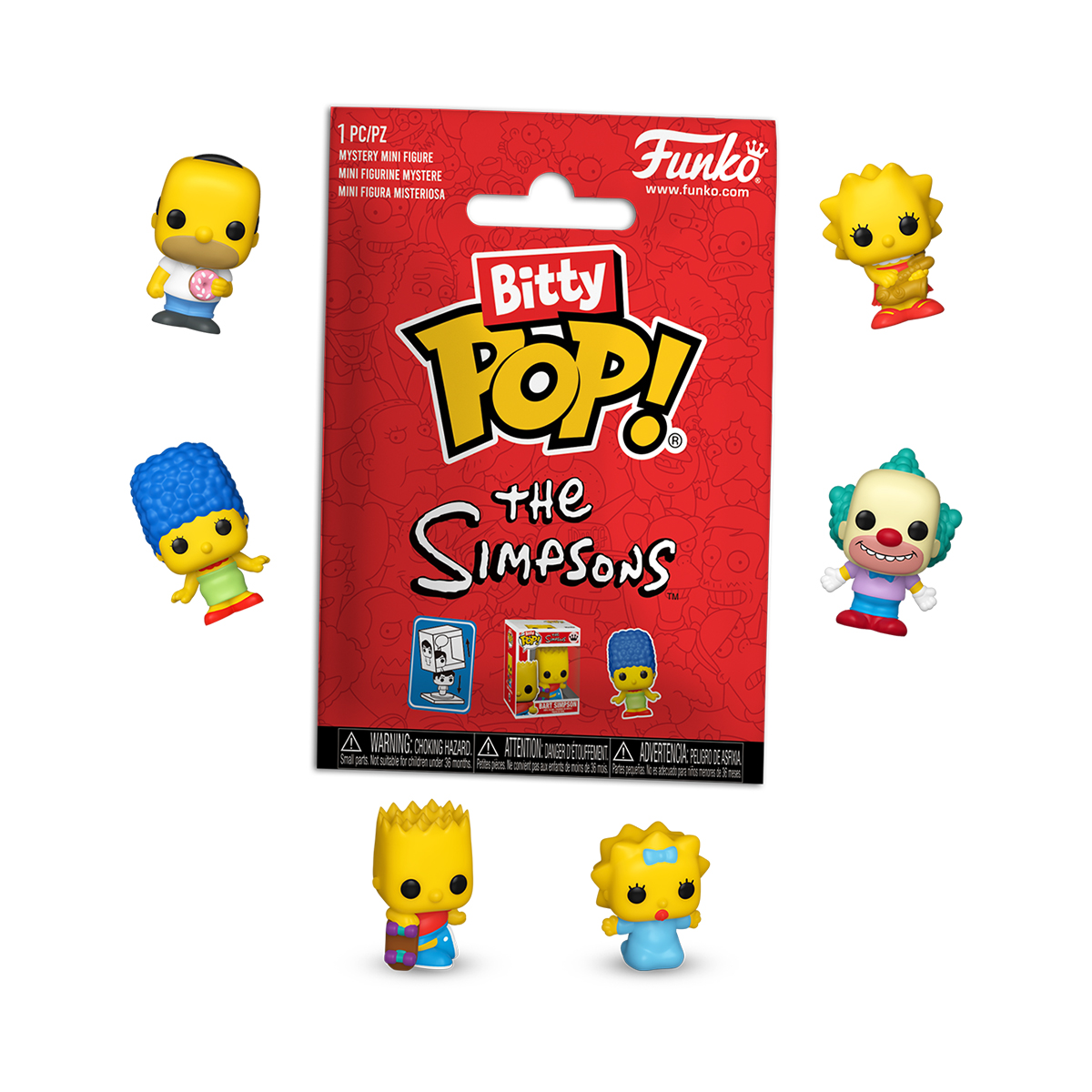 Фігурка Funko Bitty Pop — Сімпсони (The Simpsons) — 2.3 см в асортименті — превʼю 2