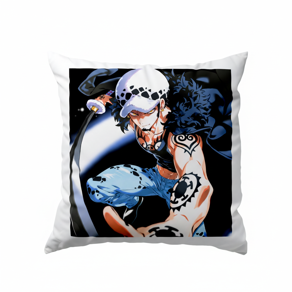Подушка Трафальгар Ло Trafalgar Law Ван Піс One Piece 35x35 см