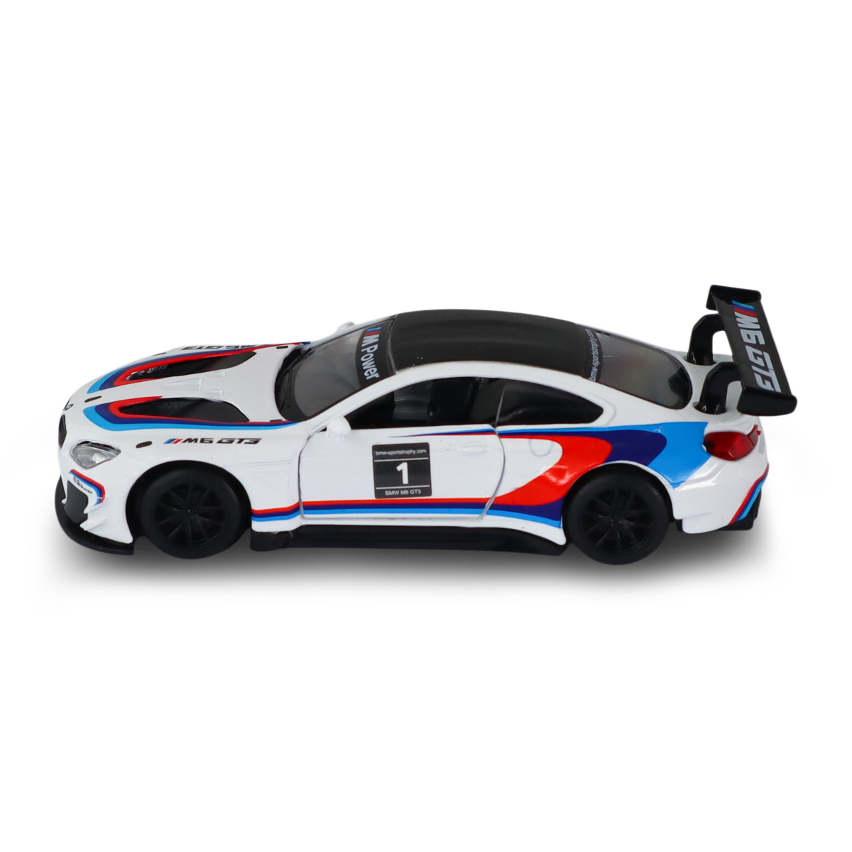 Автомодель BMW M6 GT3 Techno Drive металева 1:44 Біла — превʼю 8
