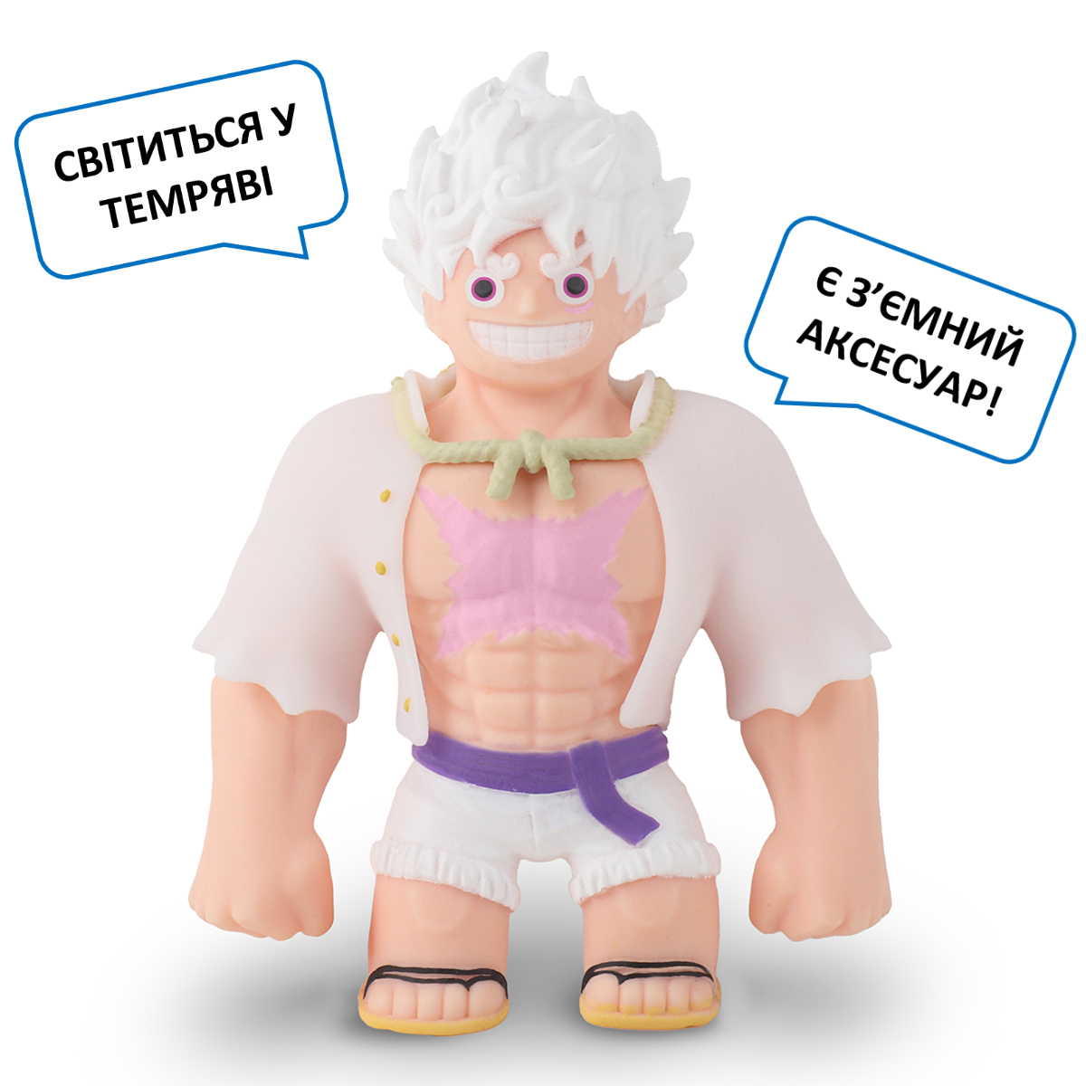 Стретч-іграшка колекційна Elastikorps One Piece - Луффі 5 Гір Багатоколірний — превʼю 3