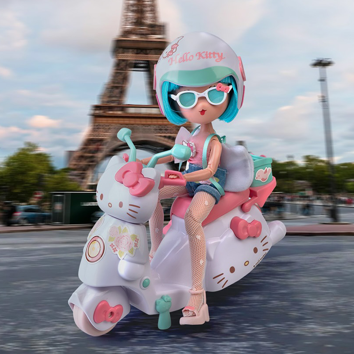 Ігровий набір для дівчаток 4SF Manga Dolls Hello Kitty зі скутером Пінк — превʼю 7