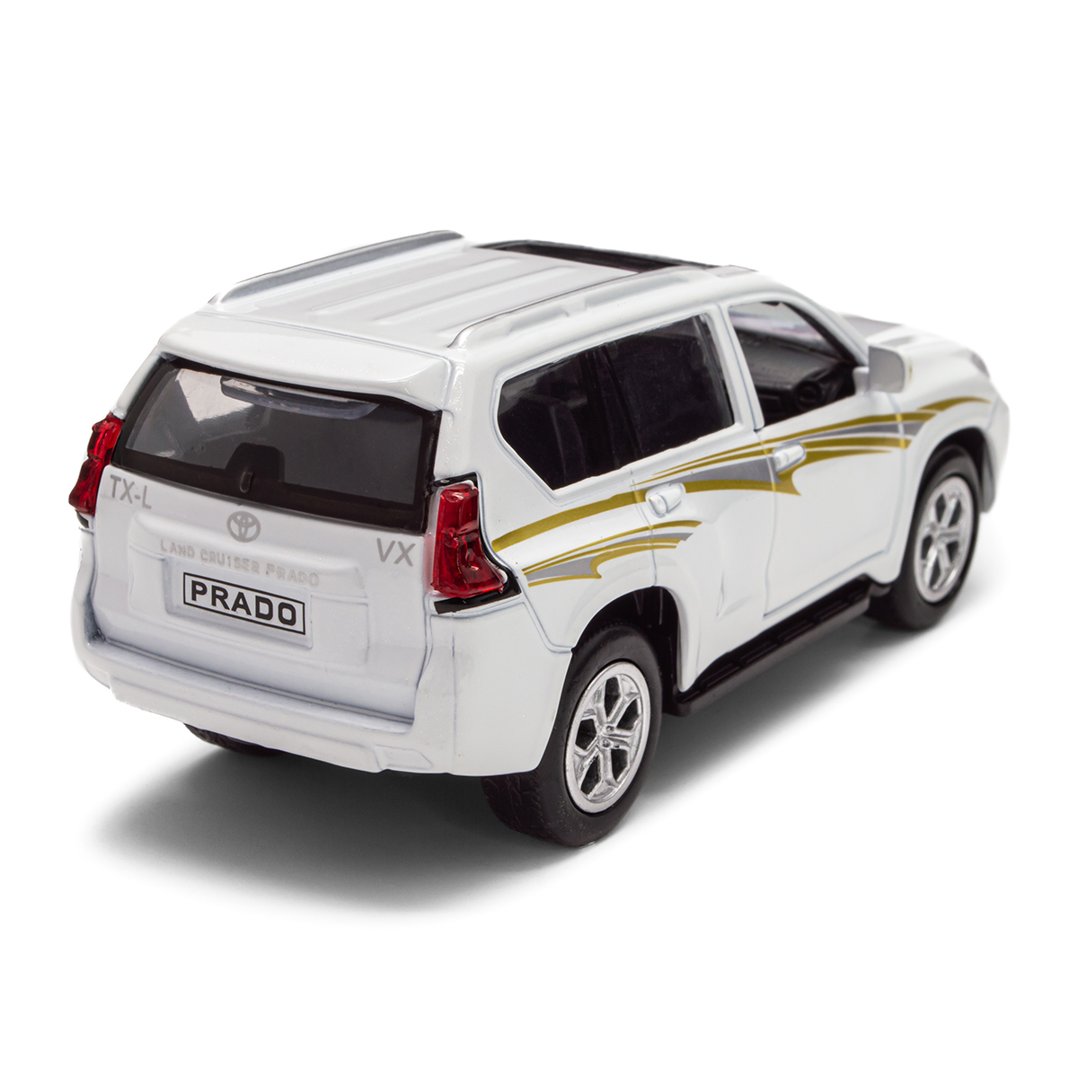 Автомодель Toyota Prado металева 1:40 Біла — превʼю 11