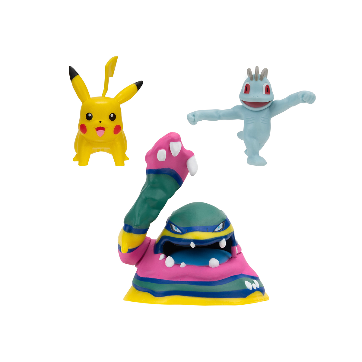 Набір ігрових фігурок Pokemon W19 - Мачоп Пікачу Алола Мак 3 шт — превʼю 2