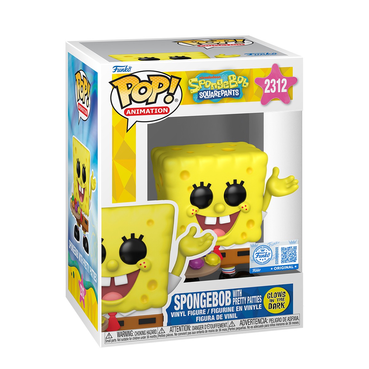 Ігрова фігурка Колекційна Funko POP SpongeBob SquarePants Губка Боб Кольоровий — превʼю 1