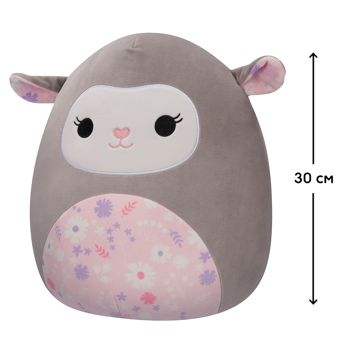 М'яка іграшка Squishmallows – Сіре ягня (Grey Lamb) – 30 см — превʼю 2