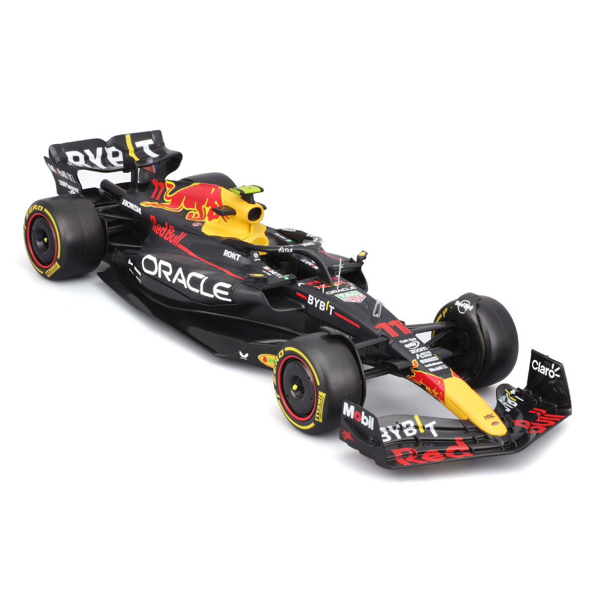 Автомодель Bburago Red Bull Racing RB19 з фігуркою 1:24 Чорна — превʼю 3