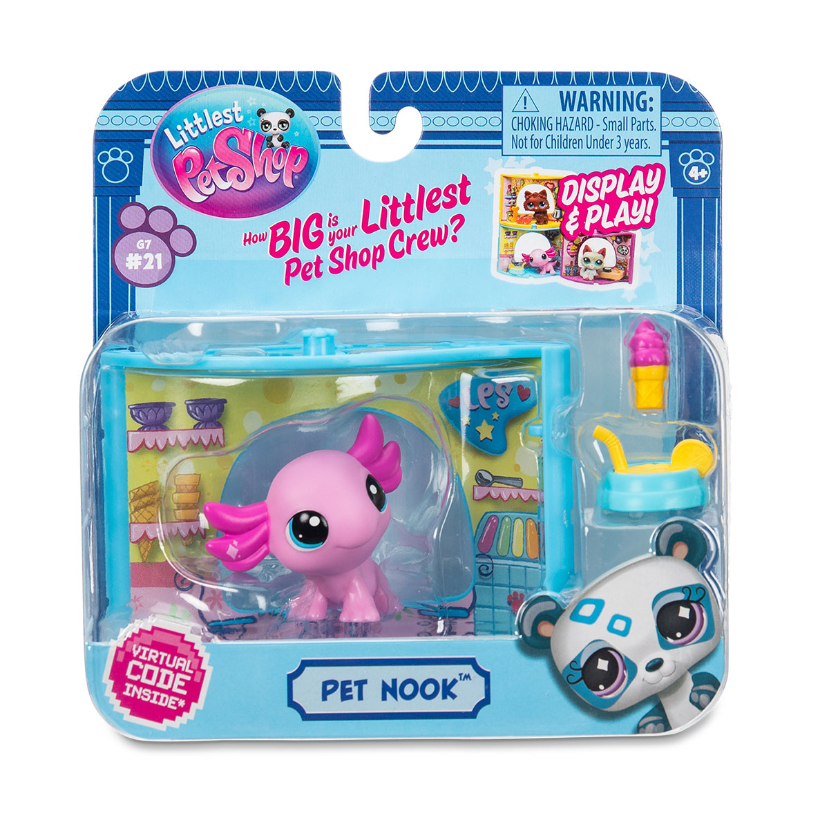Ігровий набір Крамничка морозива дитячий Hasbro Littlest Pet Shop з фігуркою