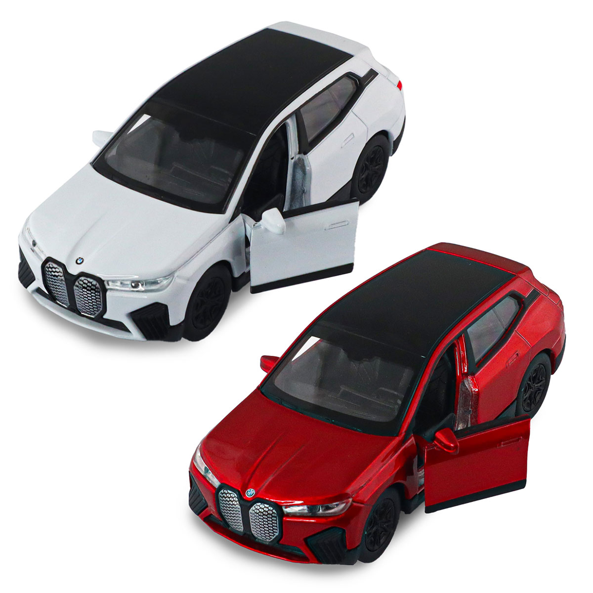 Автомодель BMW iX Techno Drive 1:43 металева з механізмом pull-back Червона — превʼю 15