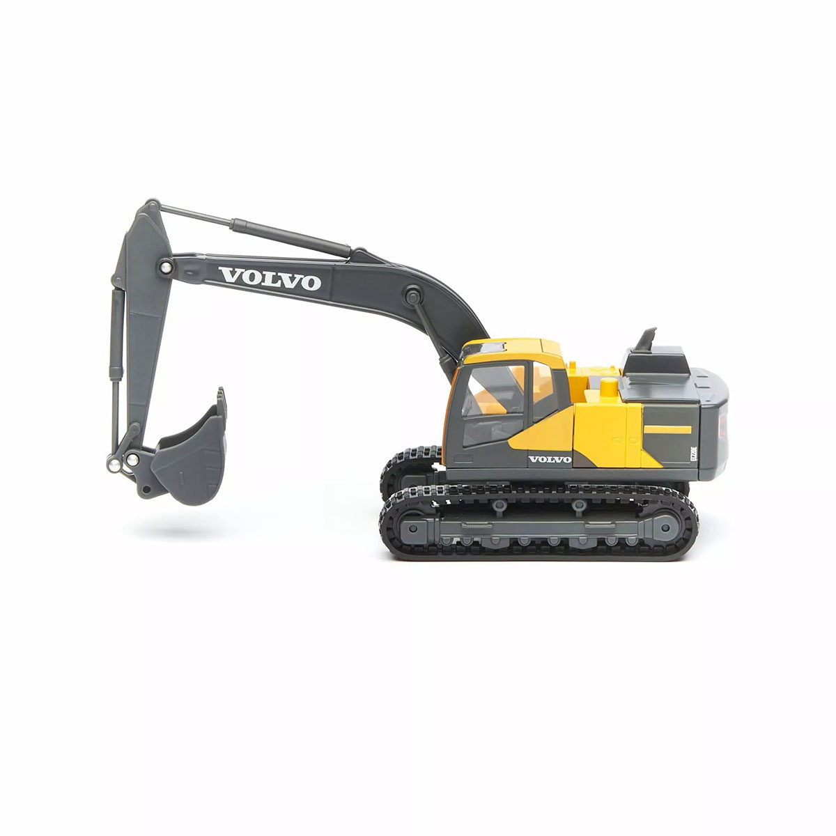 Екскаватор Bburago Volvo EC220E 1:50 металевий гусеничний Жовто-чорний — превʼю 3