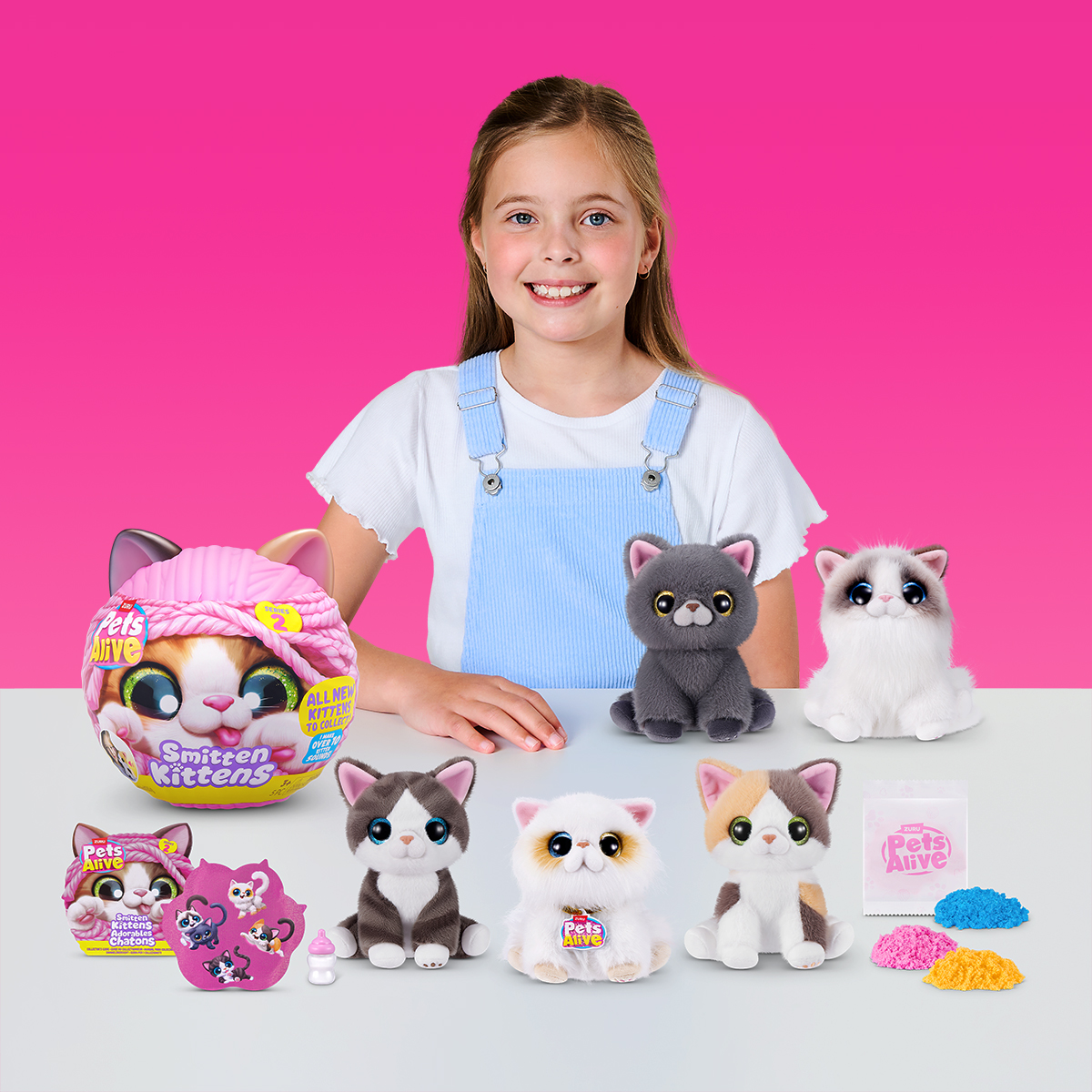 Інтерактивна іграшка Pets Alive S2 Грайливі кошенята 16x13 см Різнокольоровий — превʼю 5