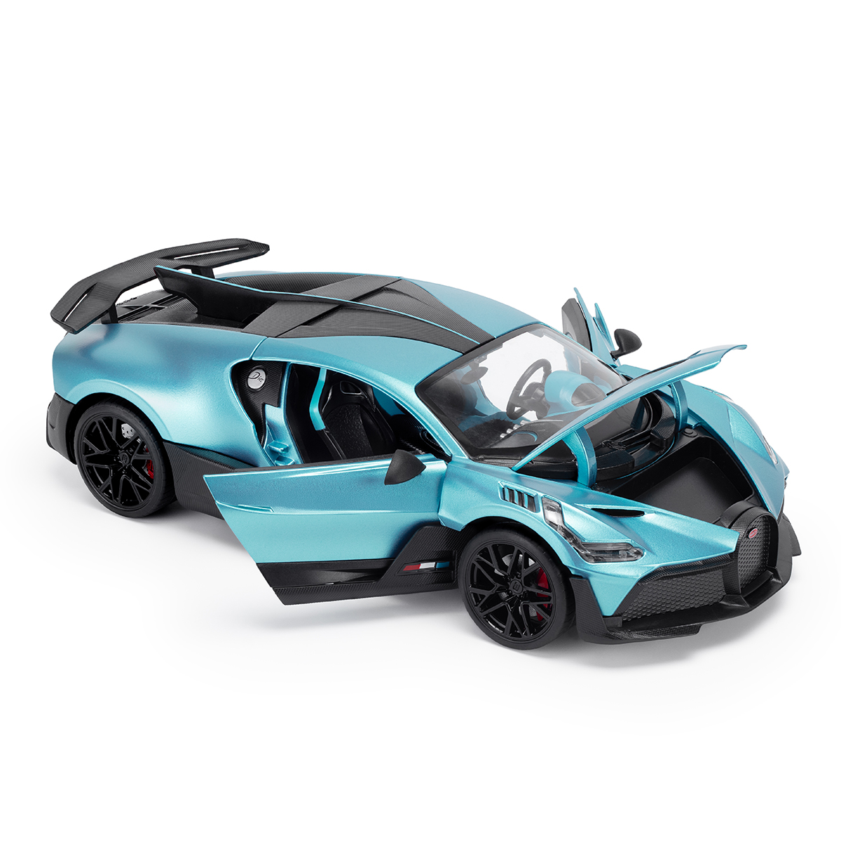 Автомодель Bugatti Divo Techno Drive 1:18 металева з відкривними деталями Синя — превʼю 15