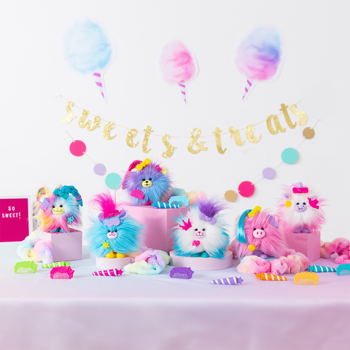 М'яка іграшка Cotton Candykins — Пухнастий улюбленець (Fluffy Pet) — 15 см — превʼю 7