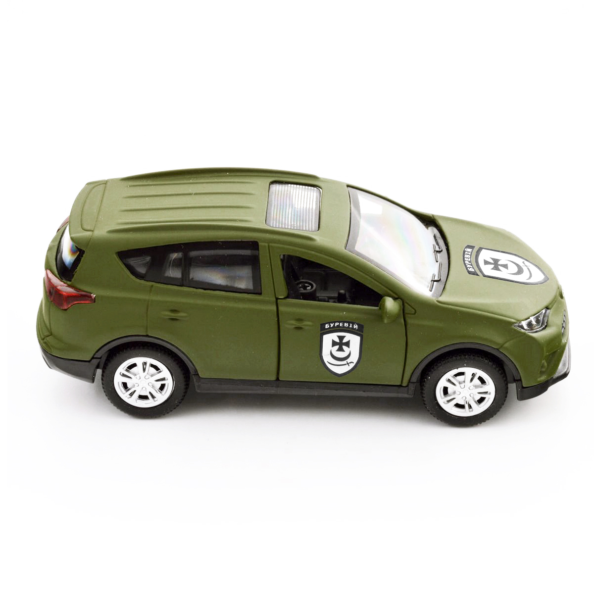 Автомодель Toyota RAV4 Буревій TechnoDrive 1:40 Шеврони Героїв металева — превʼю 13