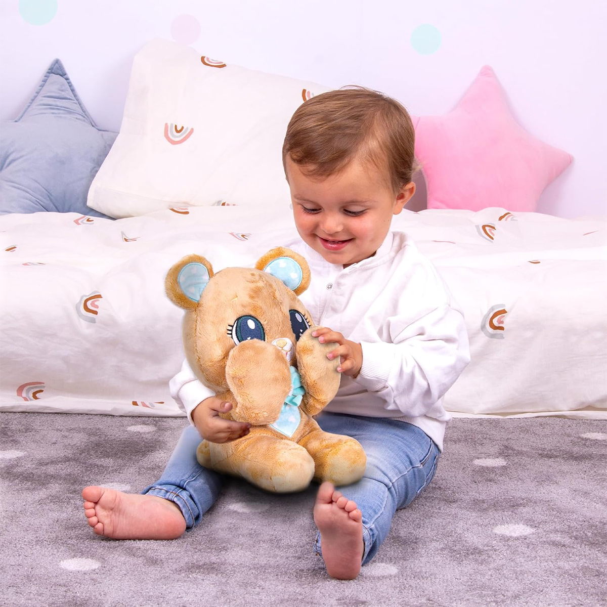 М'яка іграшка Peekapets — Ведмедик (Bear) — Коричневий — превʼю 7