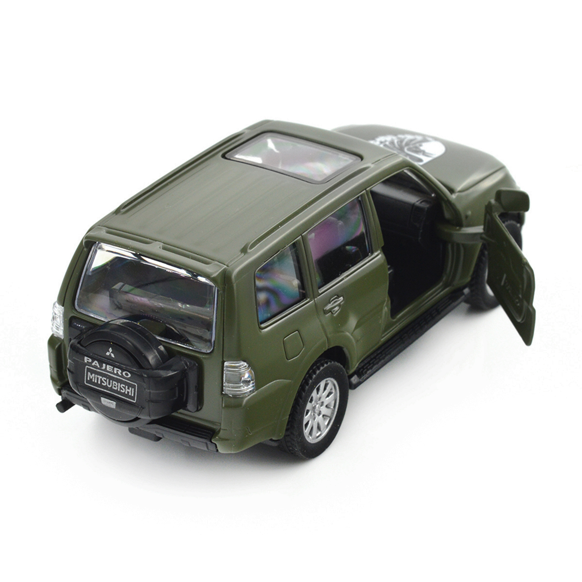 Колекційна автомодель TechnoDrive Mitsubishi Pajero 93 ОМБр Шеврони Героїв 1:42 — превʼю 2