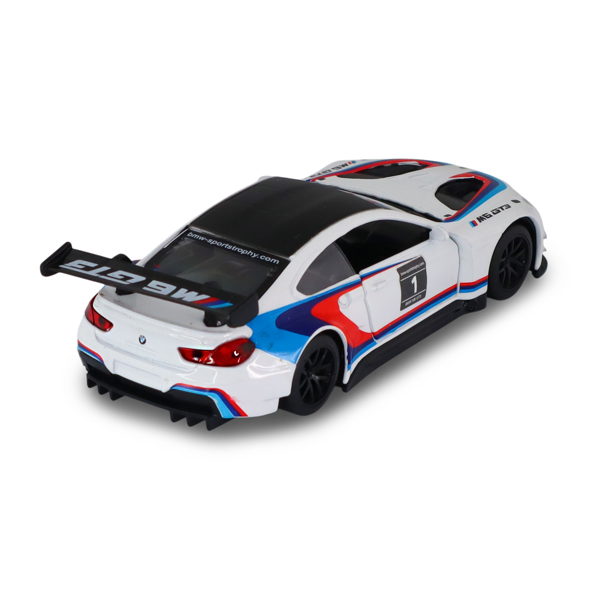 Автомодель BMW M6 GT3 Techno Drive металева 1:44 Біла — превʼю 11