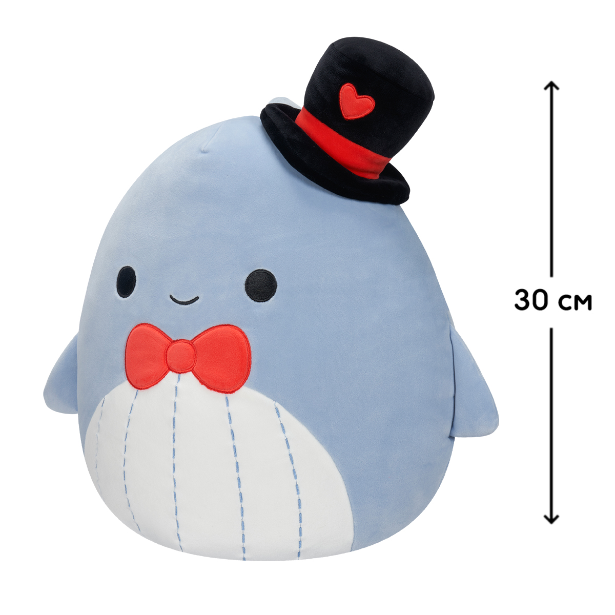 М'яка іграшка Squishmallows – Синій кит Самір (Samir) – 30 cm — превʼю 2