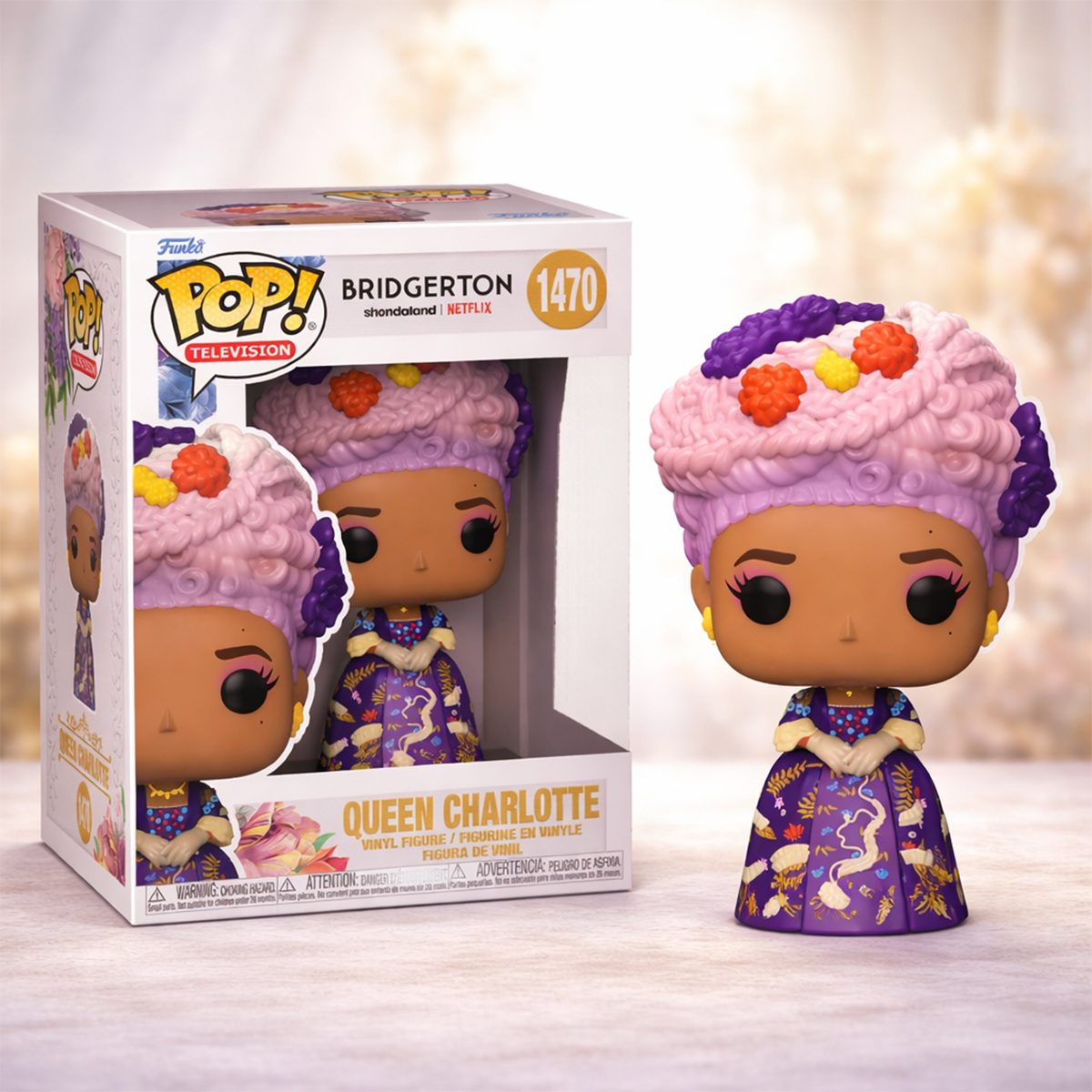 Колекційна фігурка Funko POP Bridgerton - Queen Charlotte Королева Шарлотта — превʼю 3