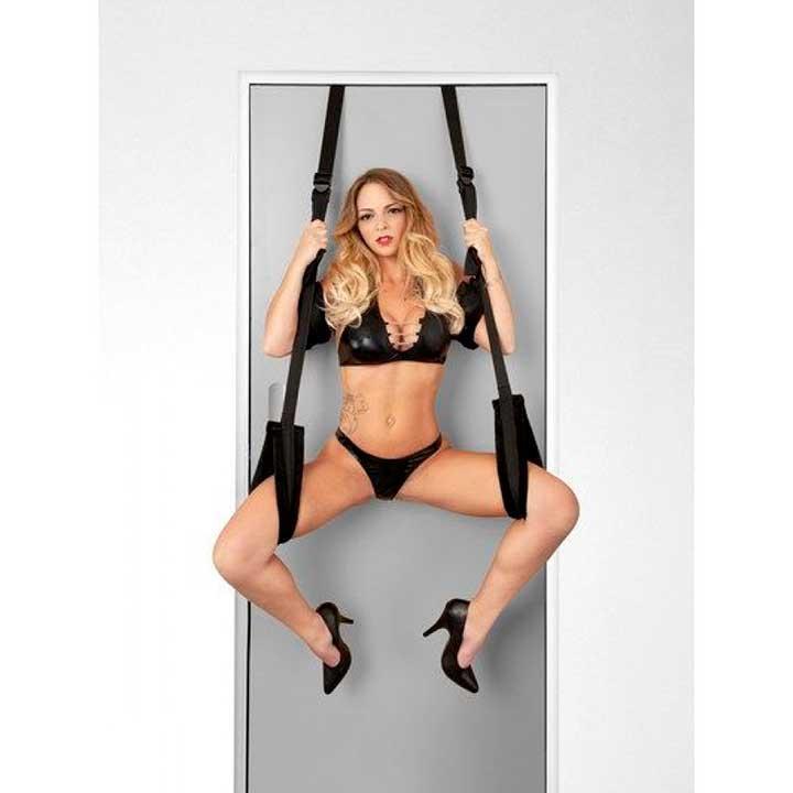 Секс-гойдалка на двері Tentation Door Straps for Bad Чорний