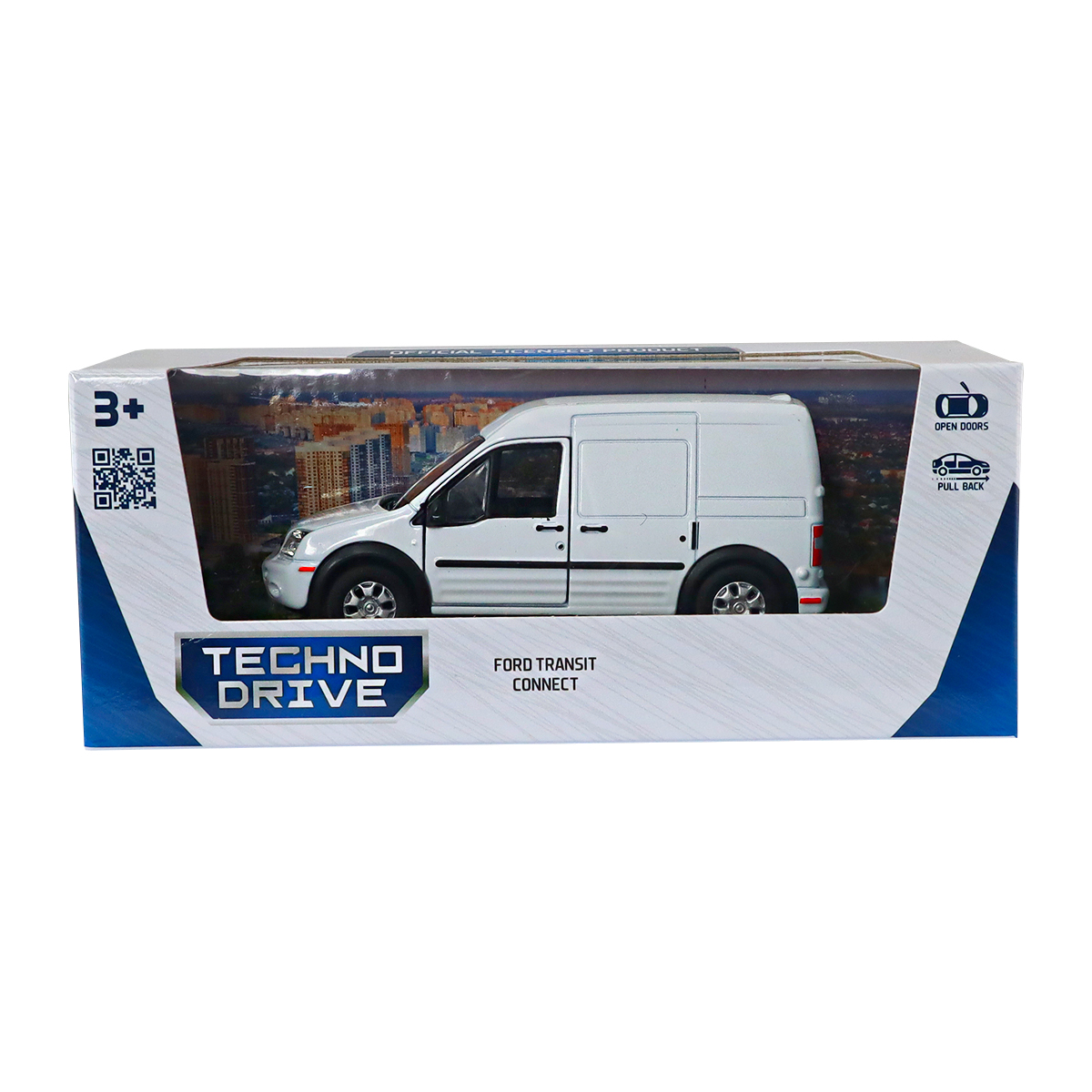 Автомодель Ford Transit Connect TechnoDrive 1:43 Біла — превʼю 5