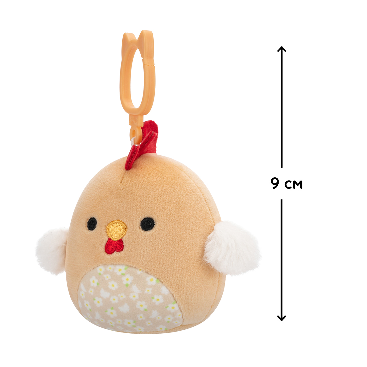 М'яка іграшка на кліпсі Squishmallows – Півник Руті (Rooster Rutie) — превʼю 2