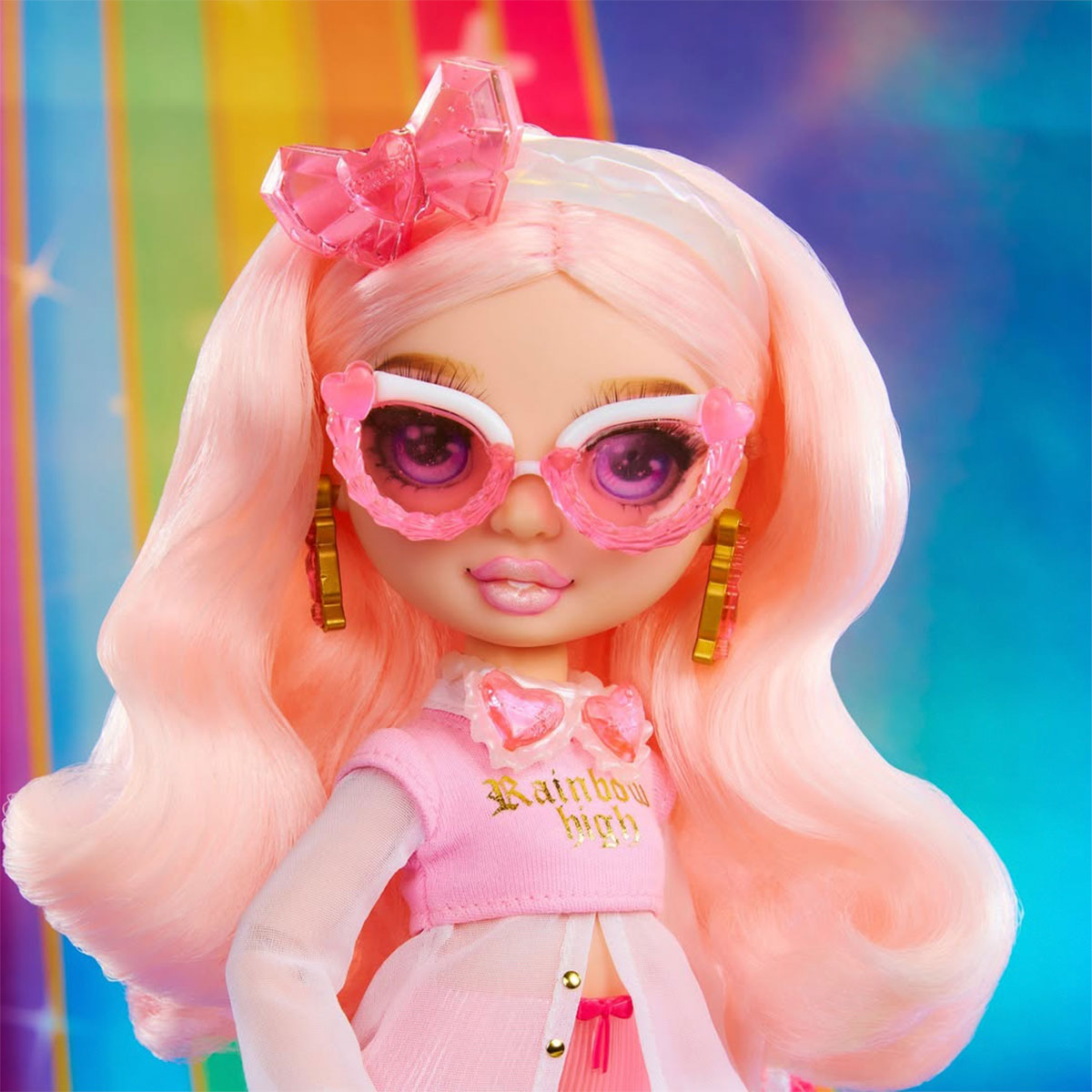 Ігровий набір з лялькою Creative Crystals Белла Rainbow High рожева — превʼю 3