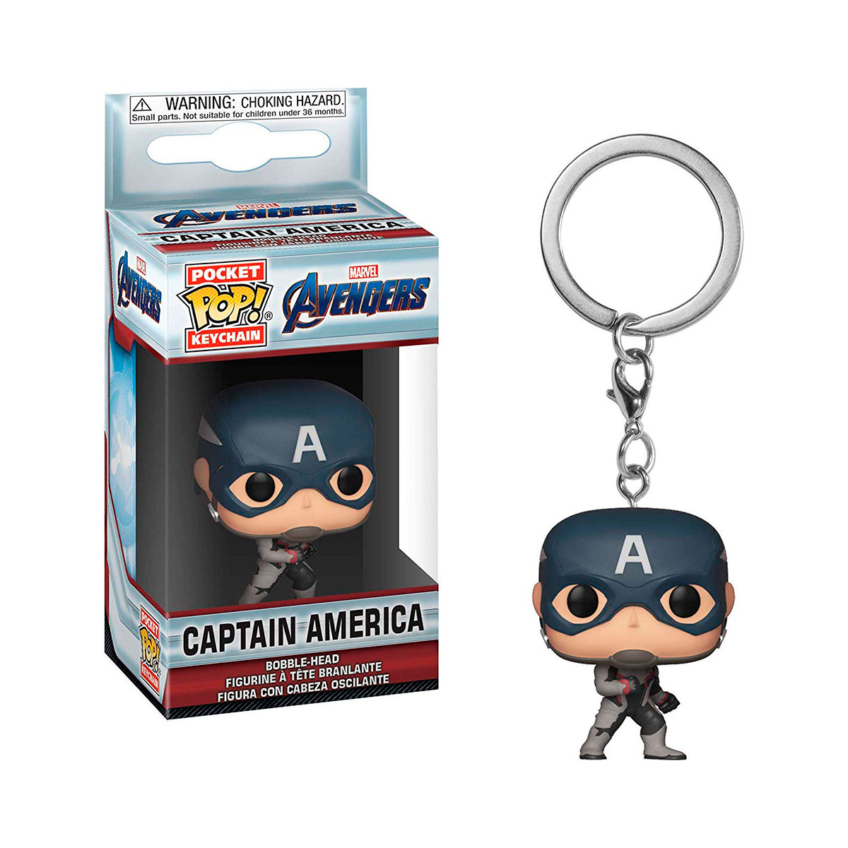 Ігрова фігурка на кліпсі Marvel Captain America Funko Pop Колекційна Синій — превʼю 2