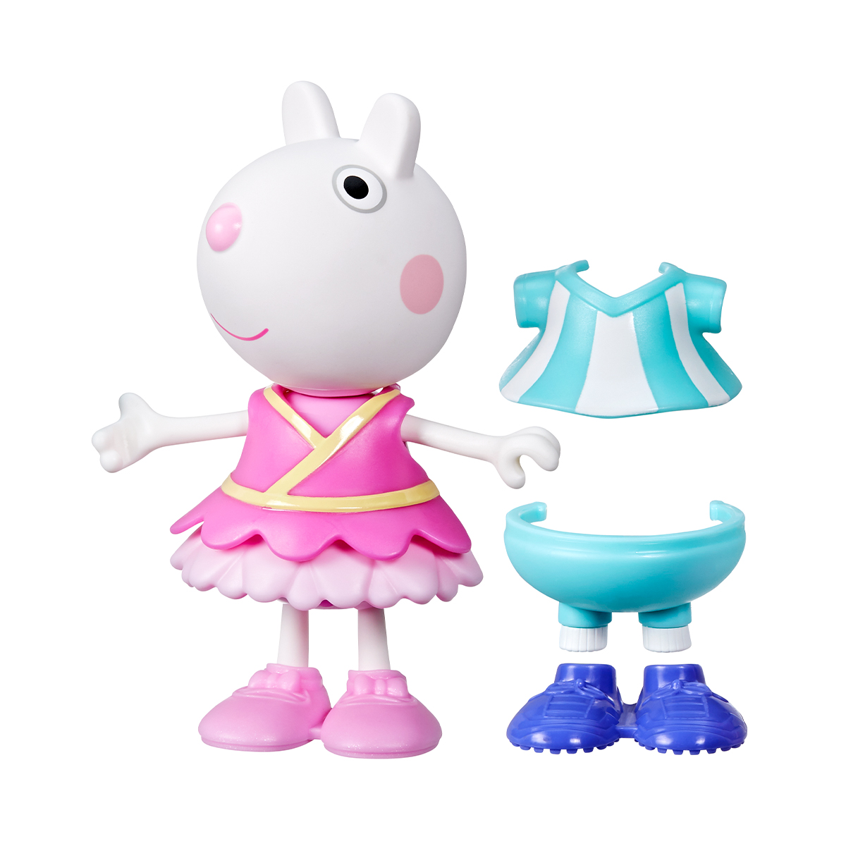 Ігровий набір дитячий Peppa Figurines Одягни Сюзі 15 см з аксесуарами
