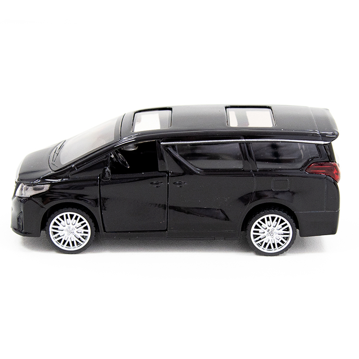Автомодель Techno Drive Toyota Alphard металева Чорна — превʼю 5