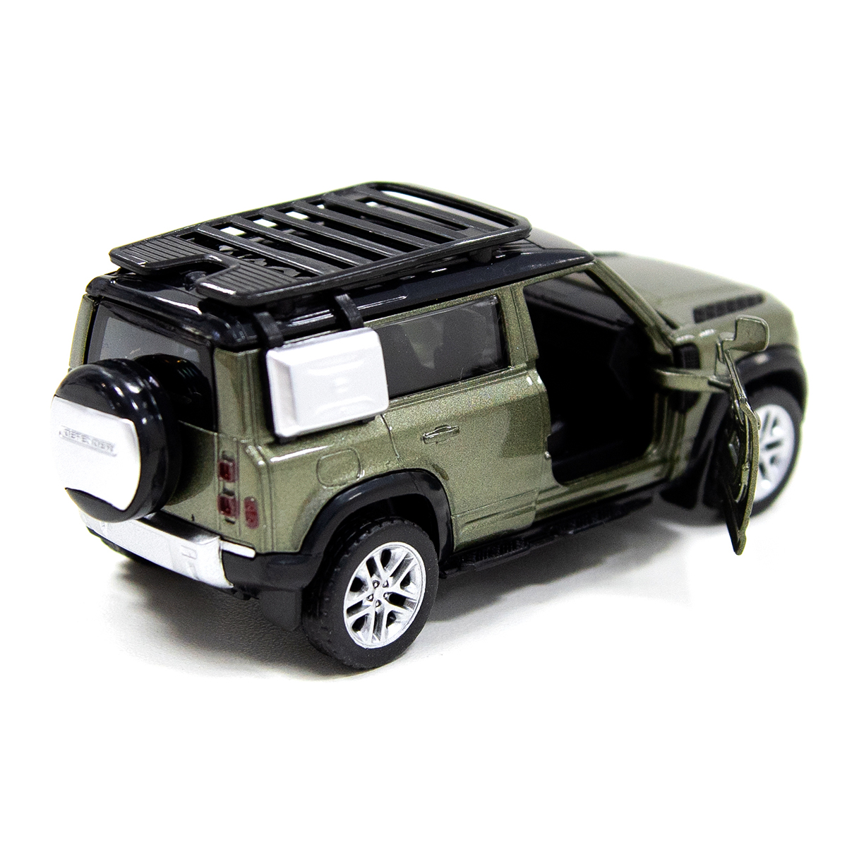 Автомодель Land Rover Defender 110 Techno Drive металева Зелена — превʼю 12