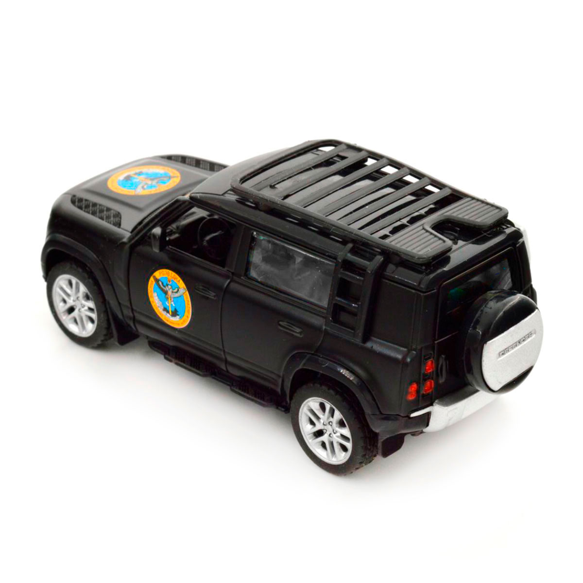 Колекційна автомодель TechnoDrive Land Rover Defender 110 ГУР МО Шеврони Героїв 1:43 — превʼю 10