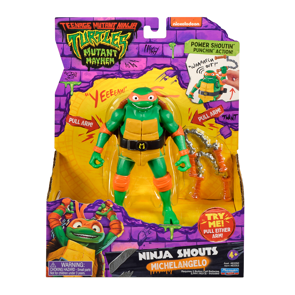 Ігрова фігурка TMNT Мікеланджело 14 см зі звуковими ефектами — превʼю 5