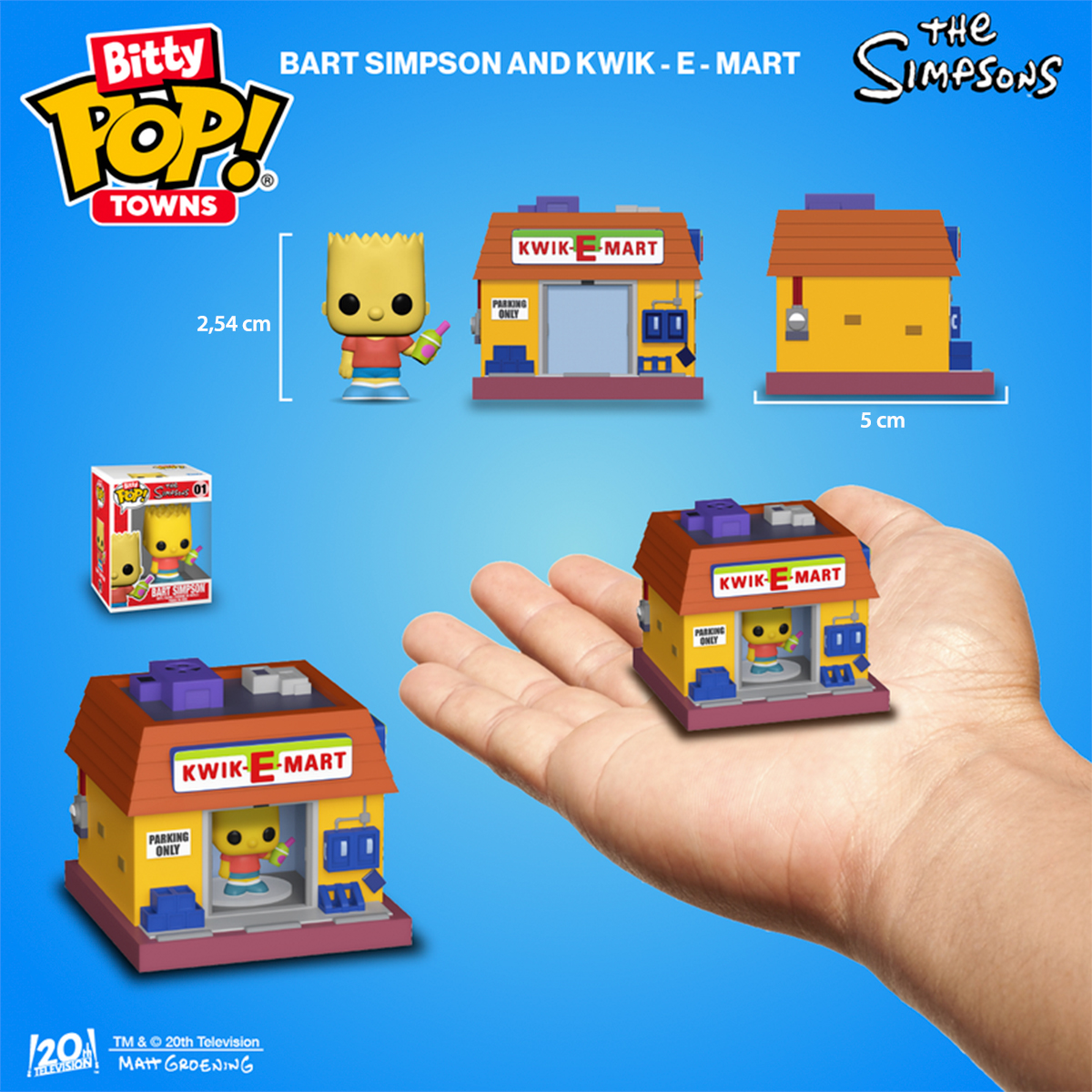 Фігурка Funko Bitty Pop Town — Барт Сімпсон і Квікі-Март (Bart Simpson and Kwik-E-Mart) — 1.9 см — превʼю 3