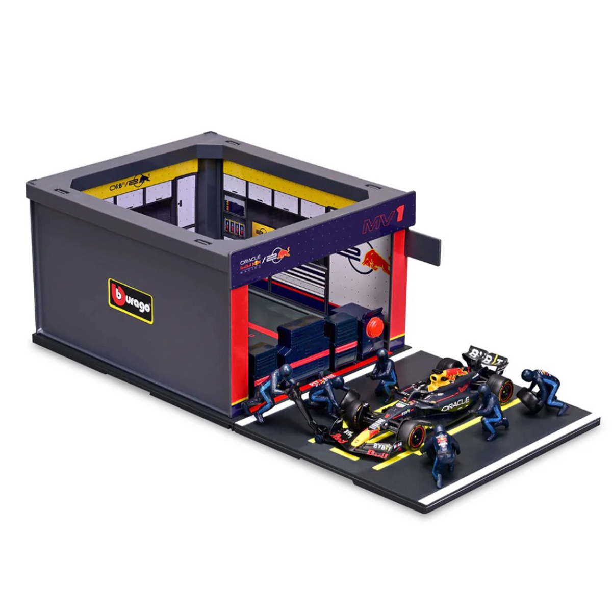 Ігровий набір Pit Pass Oracle Red Bull Racing RB20 Bburago 1:43 Металевий — превʼю 4
