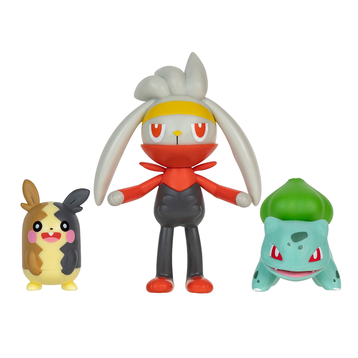 Набір ігрових фігурок Pokemon W18 Морпеко Бульбазавр Рабут 3 шт — превʼю 3