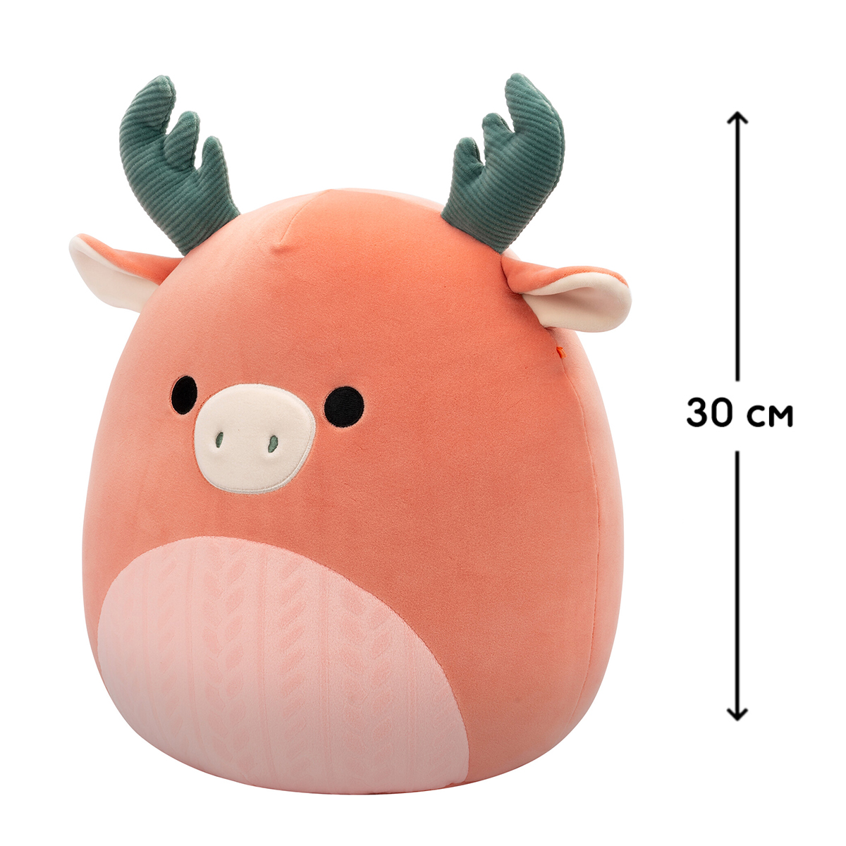 М'яка іграшка Squishmallows — Лось Ромелу (Romelu) — 30 см — превʼю 2