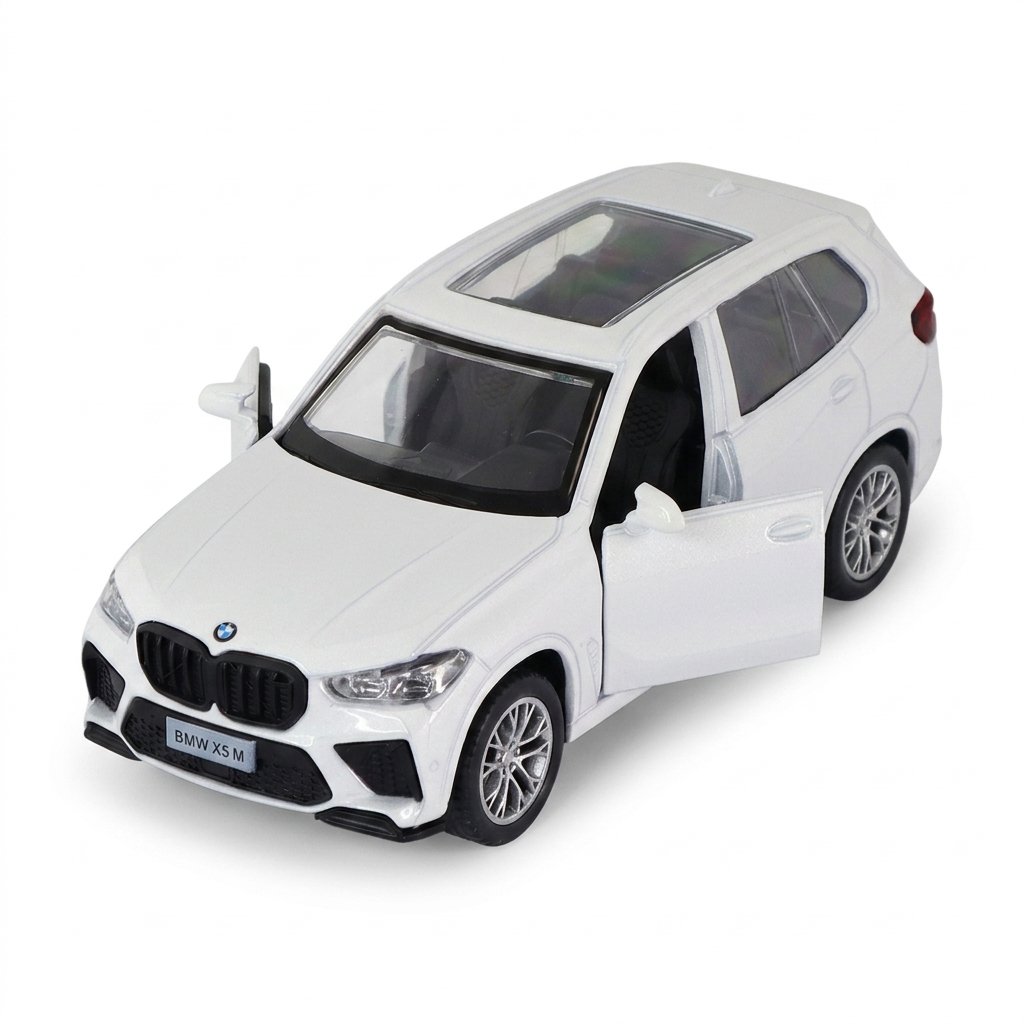 Автомодель BMW X5 M Techno Drive металева 1:43 pull-back Біла — превʼю 1