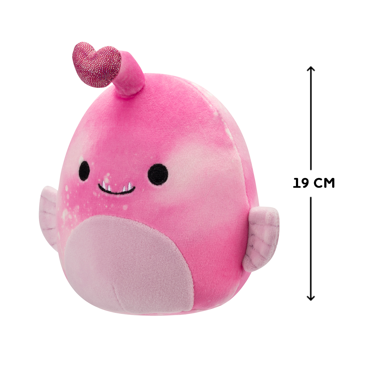 М'яка іграшка Squishmallows — Риба-вудильник Сі (Si the Anglerfish) — 19 см — превʼю 2