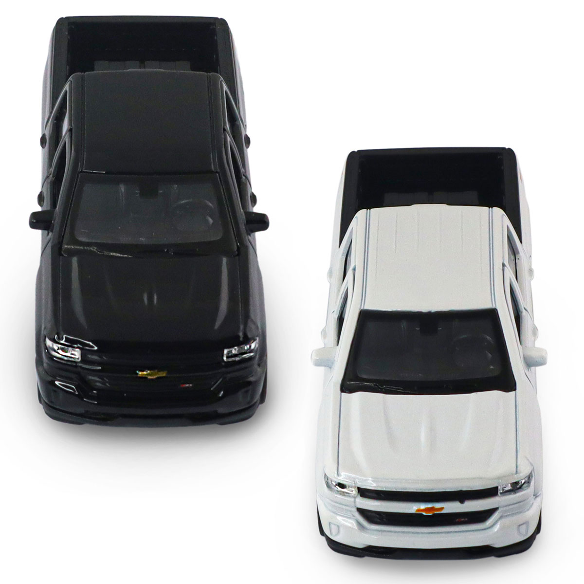 Автомодель Chevrolet Silverado 2017 Techno Drive 1:43 металева з pull-back механізмом Біла — превʼю 14