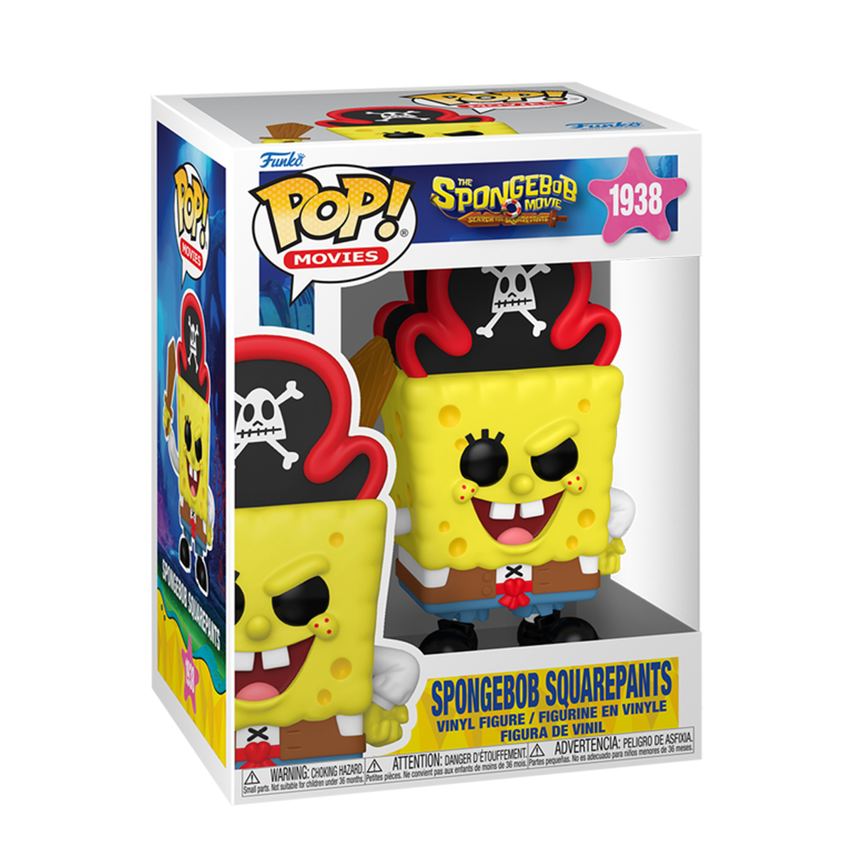 Колекційна фігурка Funko Губка Боб Квадратні Штани - Pirate SpongeBob — превʼю 1