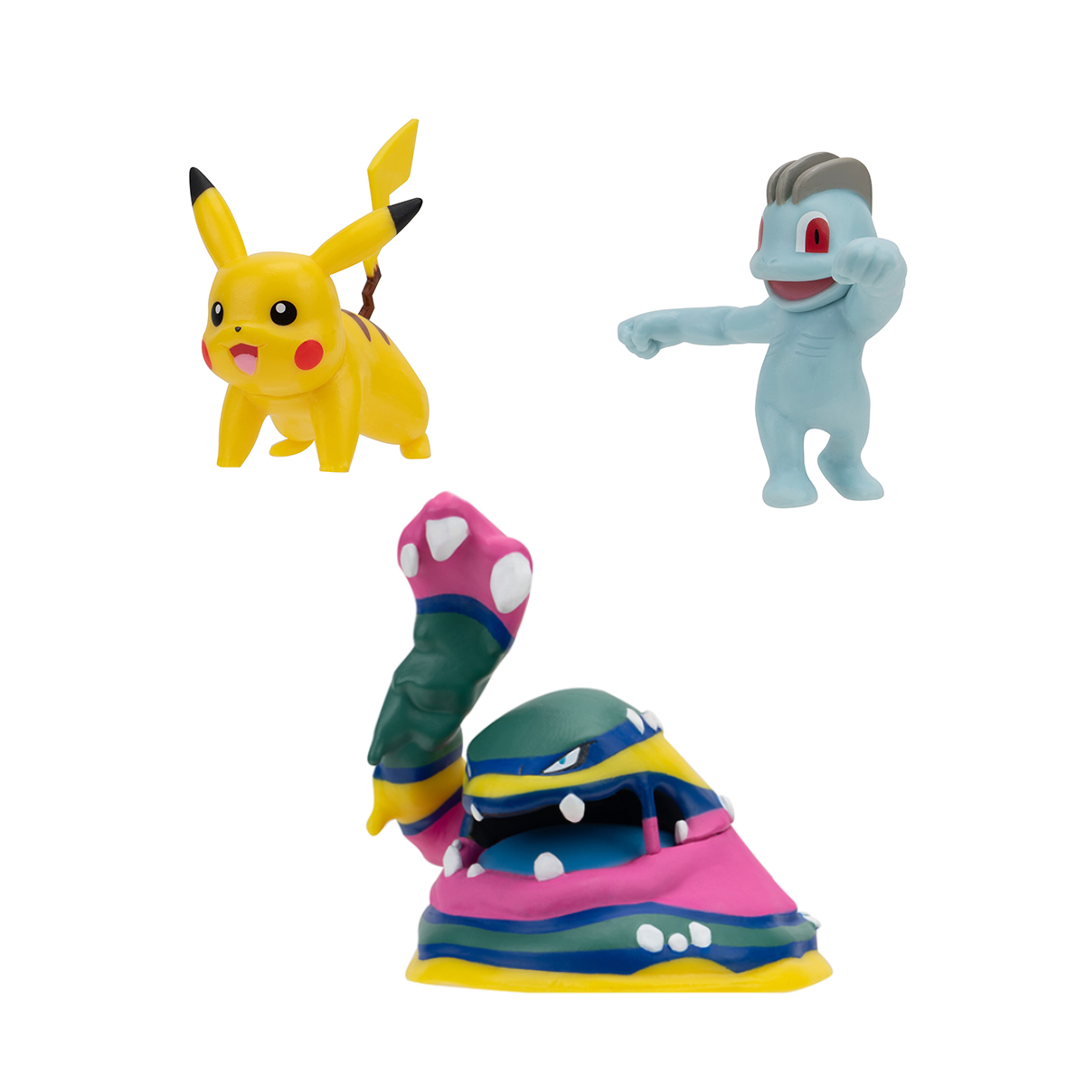 Набір ігрових фігурок Pokemon W19 - Мачоп Пікачу Алола Мак 3 шт — превʼю 3