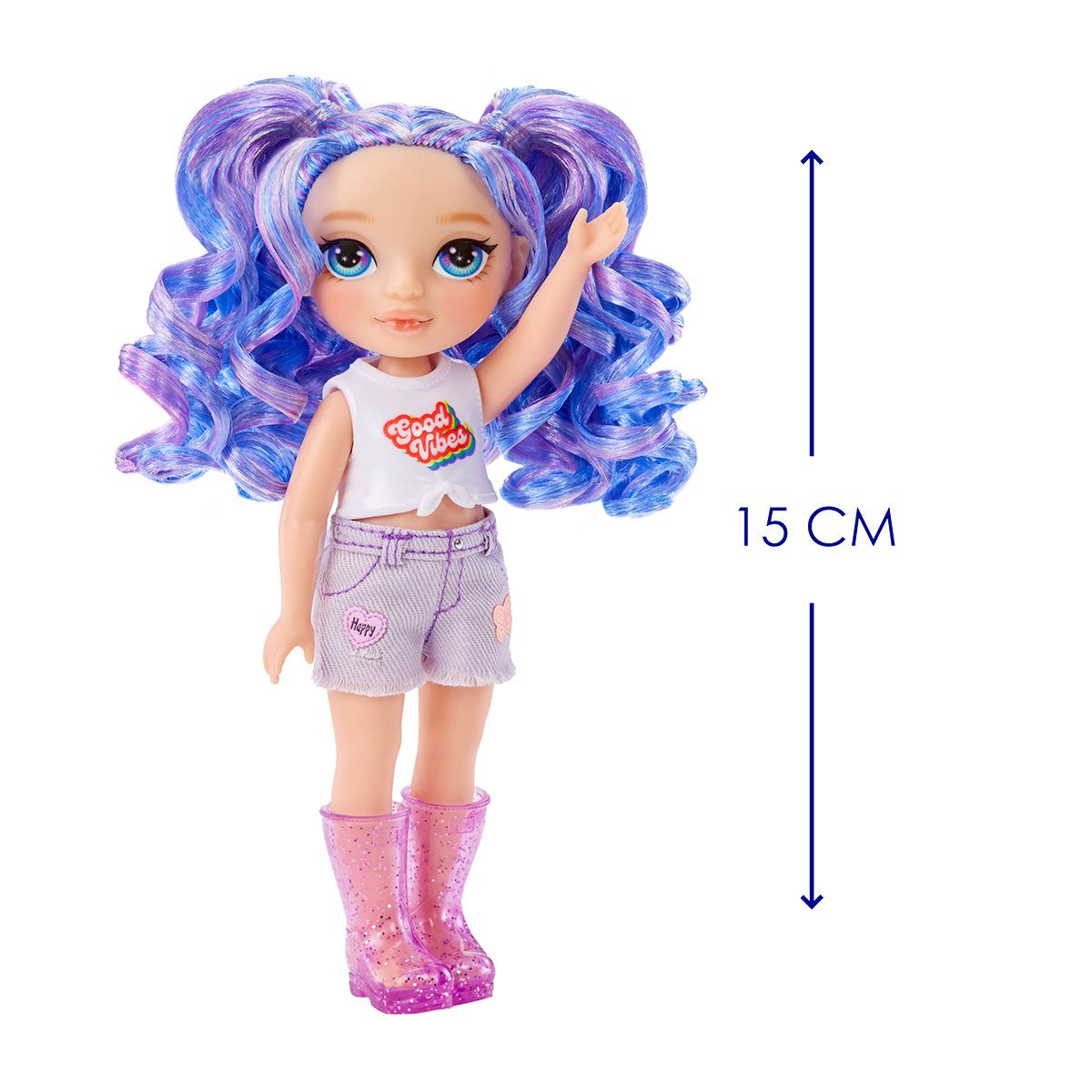 Лялька Rainbow High Littles Аметиста 15 см з улюбленцем — превʼю 4