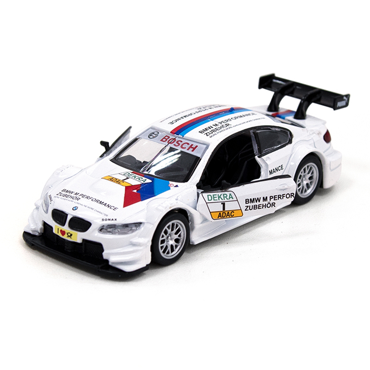 Автомодель BMW M3 DTM TechnoDrive металева з функцією pull-back Біла — превʼю 11