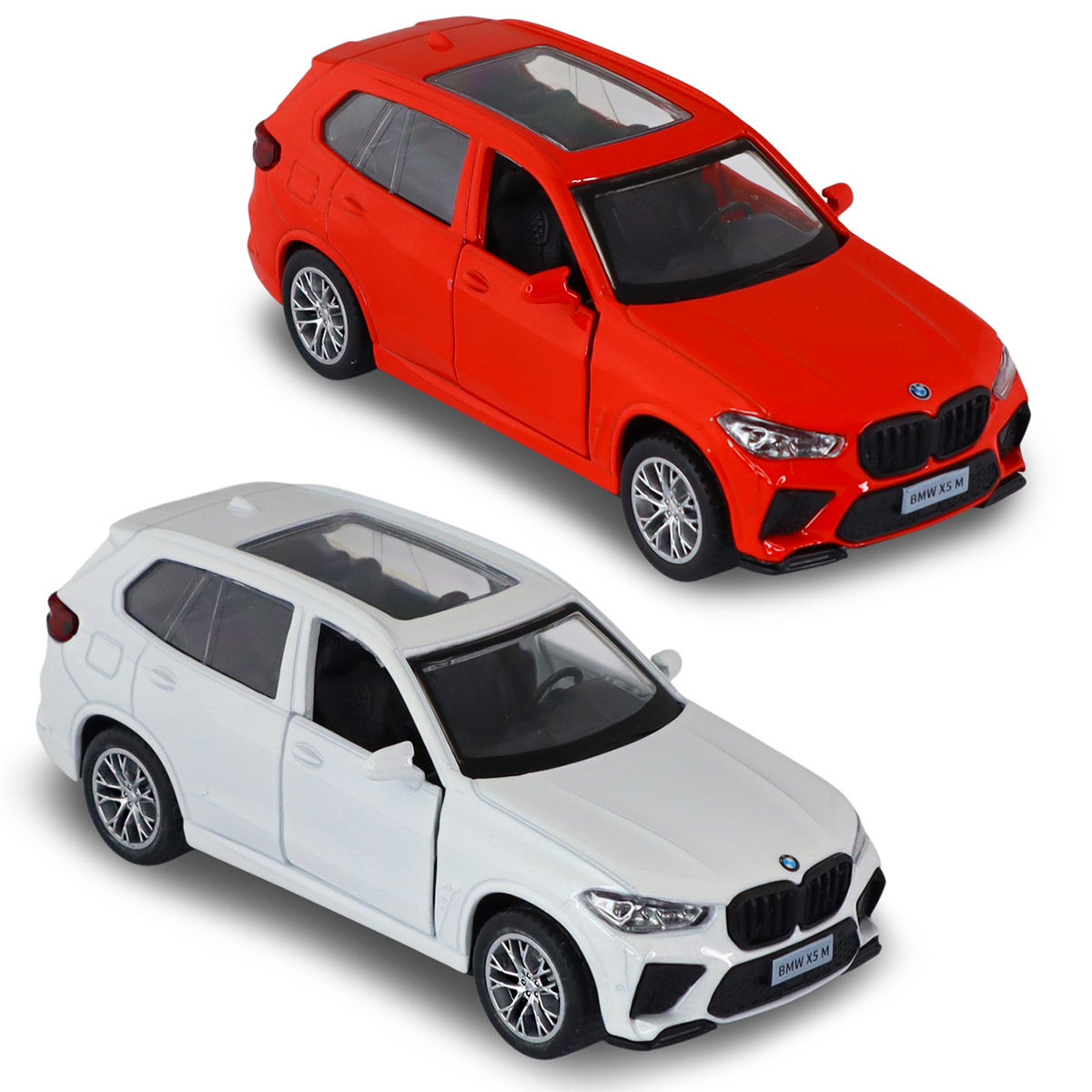 Автомодель BMW X5 M Techno Drive металева 1:43 pull-back Біла — превʼю 13
