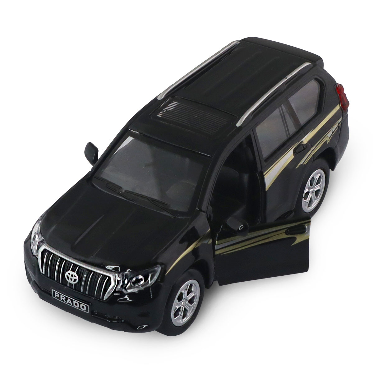 Автомодель Toyota Prado Techno Drive 1:40 металева Чорна — превʼю 15