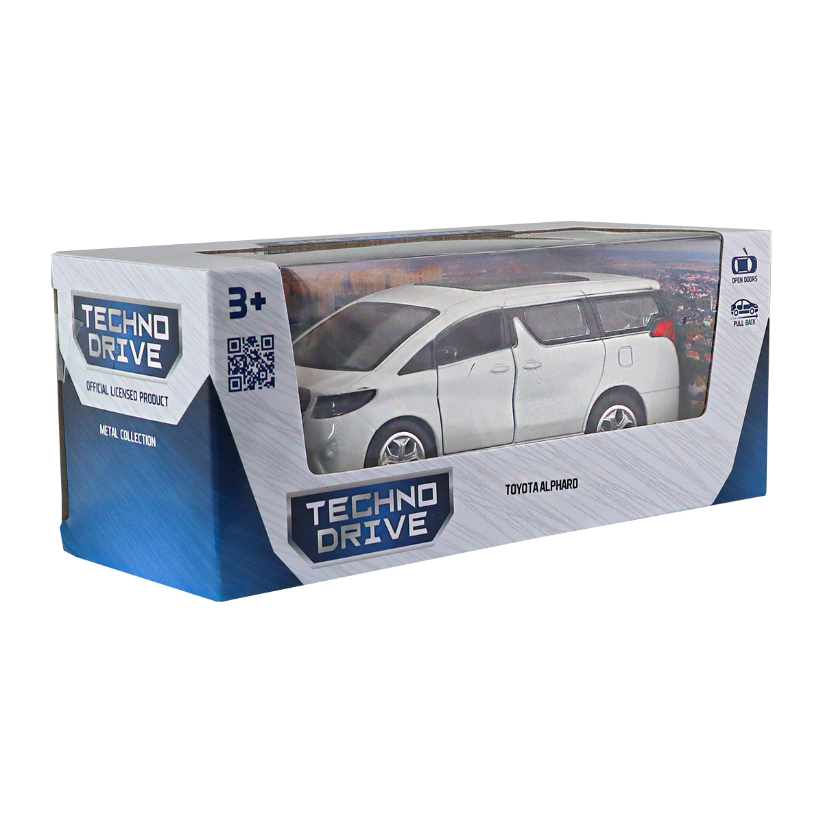 Автомодель Toyota Alphard Techno Drive 1:40 Біла металева — превʼю 6
