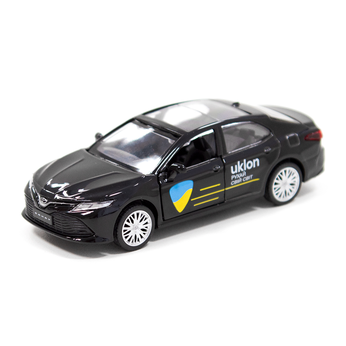 Автомодель Techno Drive Toyota Camry Uklon металева Чорна — превʼю 1