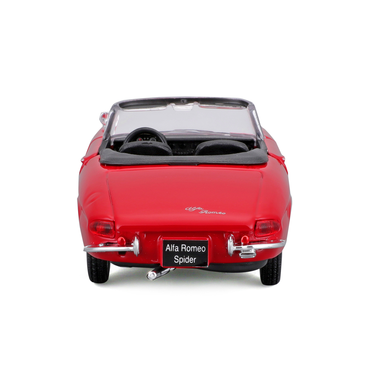 Автомодель Bburago Alfa Romeo Spider 1966 червона 1:32 — превʼю 3